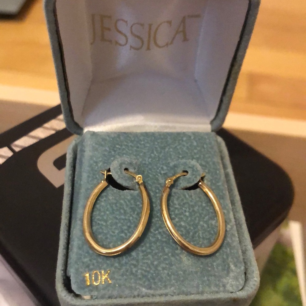 Gold earrings